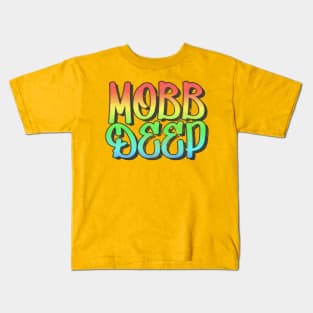 Mobb Deep //// Hip Hop Typography Design Kids T-Shirt